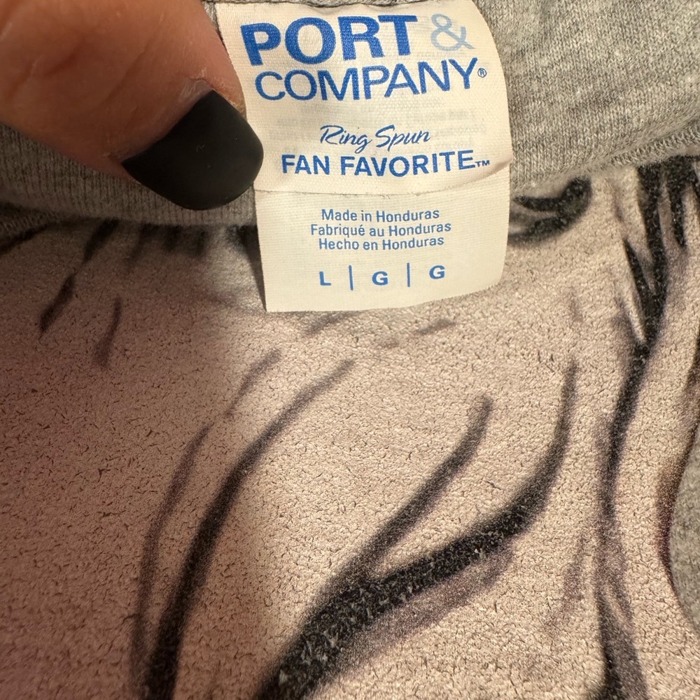 Port & Company Gray Graphic T-Shirt - Picture 2 of 2